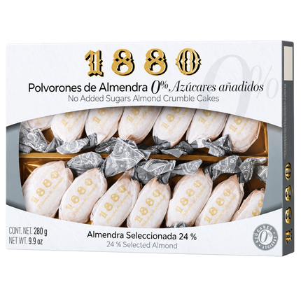 1880 Spaanse polvorones met amandel zonder toegevoegde suikers 280 g