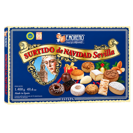 E. Moreno Surtido de Navidad Sevilla 1 kg met Spaanse kerstzoetigheden