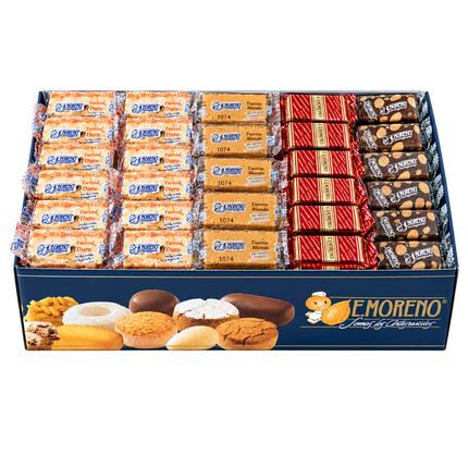 E. Moreno Turrón Surtido Porciones 3 kg