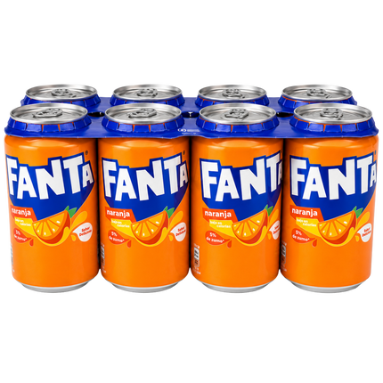 Fanta Naranja 8-pack – 8 x 330 ml