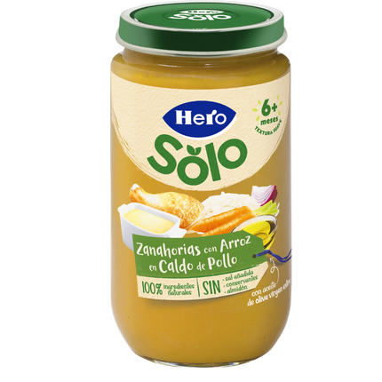 Hero Babyvoeding Zanahoria Caldo de Pollo Wortel Kipbouillon