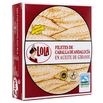 Lola Caballa de Andalucía makreelfilets in zonnebloemolie 260g