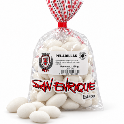 San Enrique Peladillas 250 g traditionele Spaanse suiker amandelen uit Estepa