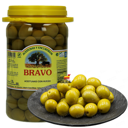 Bravo Olijven Manzanilla met pit 800gr