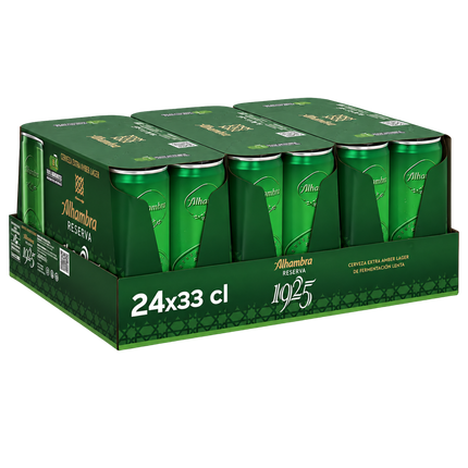 Alhambra Reserva 1925 tray met 24 blikjes van 330 ml