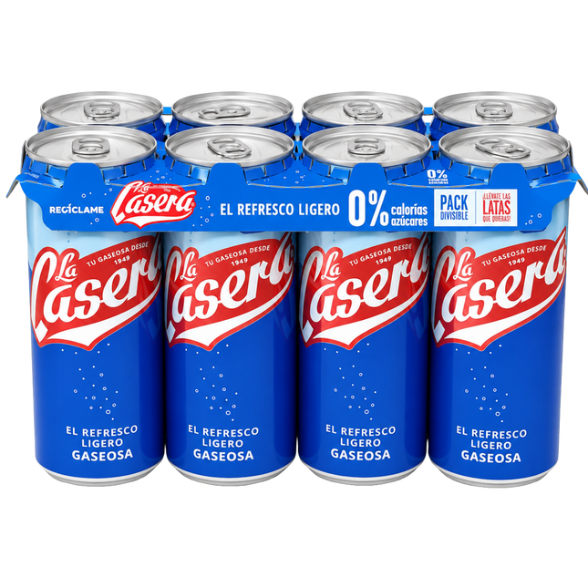 La Casera Gaseosa 8-pack – 8 x 33 cl