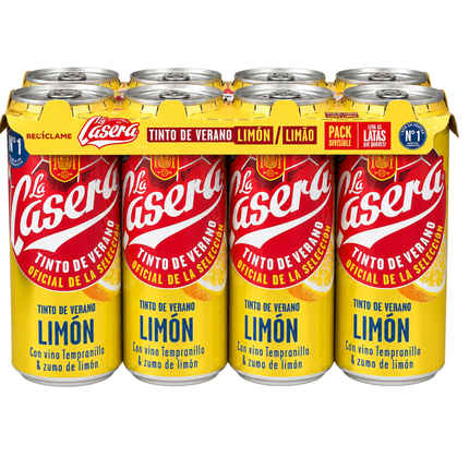 La Casera Tinto de Verano Limón 8-pack