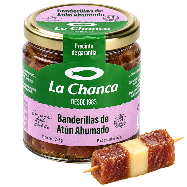 La Chanca banderillas met gerookte tonijn en kaas 225 g