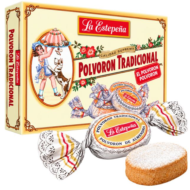 La Estepeña Polvorón Tradicional 650 g Spaanse polvorones met amandel

