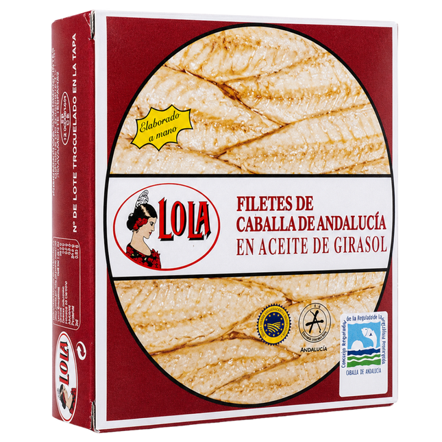 Lola Caballa de Andalucía makreelfilets in zonnebloemolie 260g