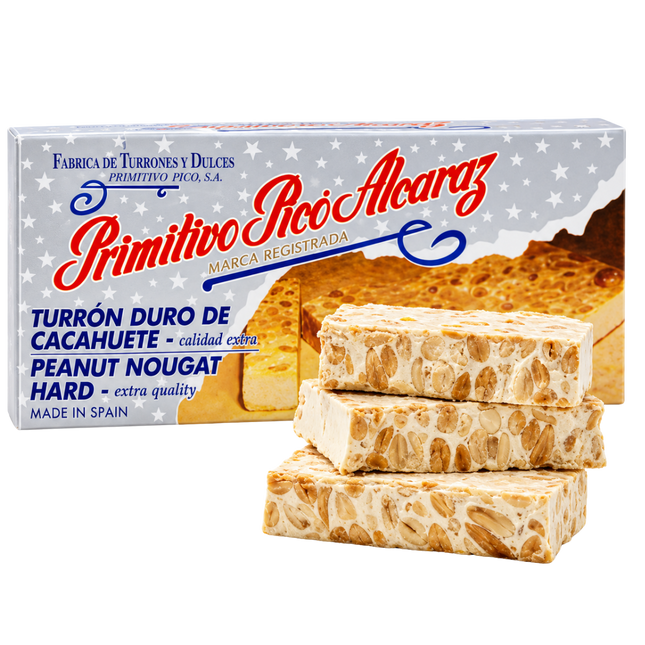 Primitivo Picó harde pindaturrón 200 g met 38% geroosterde pinda’s