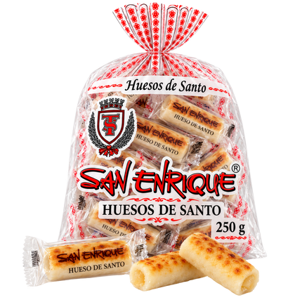 San Enrique Huesos de Santo 250 g Spaanse marsepein rolletjes met eidooier