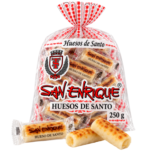 San Enrique Huesos de Santo 250 g Spaanse marsepein rolletjes met eidooier