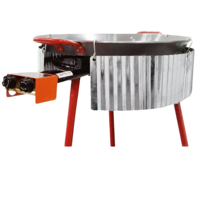 Windscherm Gegolfd voor Garcima Paella Brander