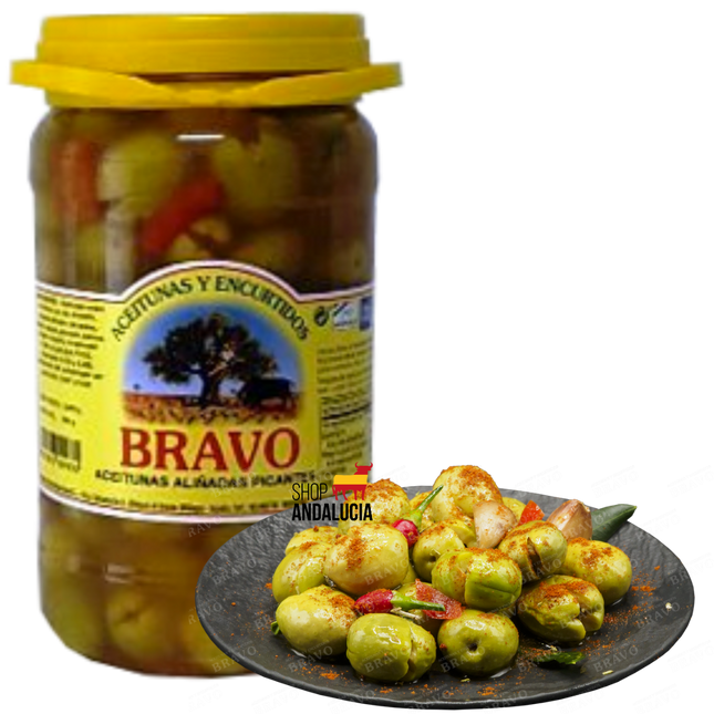 Bravo Gemarineerde Olijven Aliñadas
