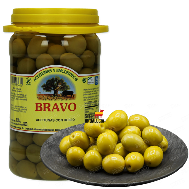 Bravo Olijven Manzanilla met pit  800gr