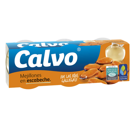 Calvo Mejillones en escabeche 3 Pack