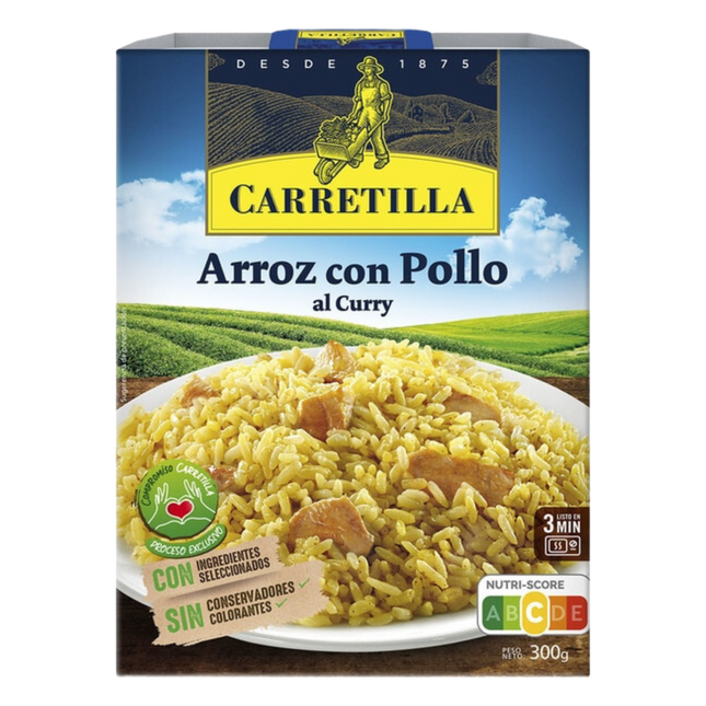 Carretilla Arroz con pollo al curry