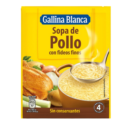 Gallina Blanca Sopa de Pollo Fideos Fino