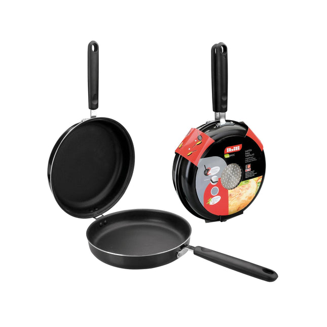Frituurpan met mandje en deksel - 24 cm - geëmailleerd staal Frituurpan met mandje en deksel - 24 cm - geëmailleerd staal