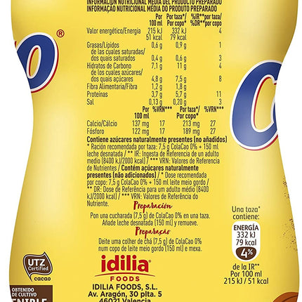 Idilia Foods Cola Cao 0%