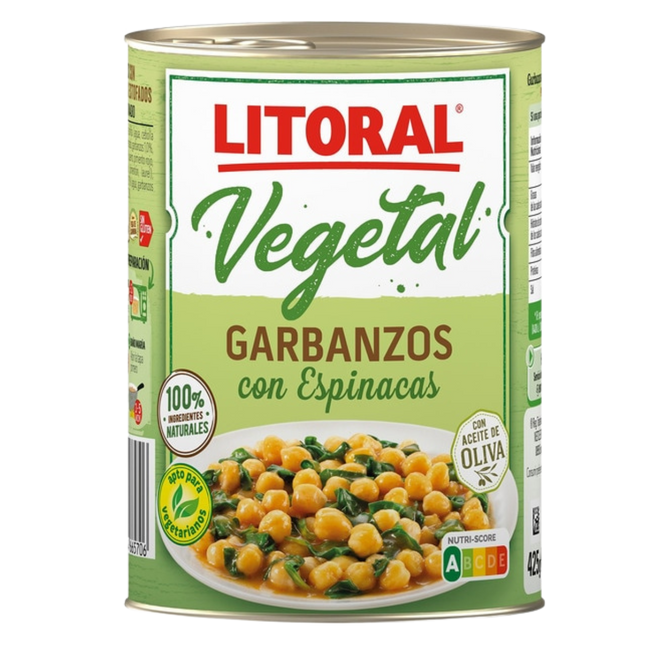 Litoral Kikkererwten met spinazie